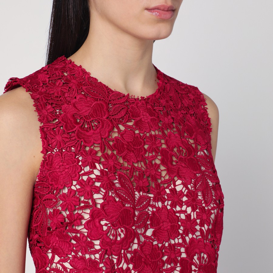 ワンピースその他 P.A.R.O.S.H. Red lace midi dress P.A.R.O.S.H. Red lace midi dress | TheDoubleF