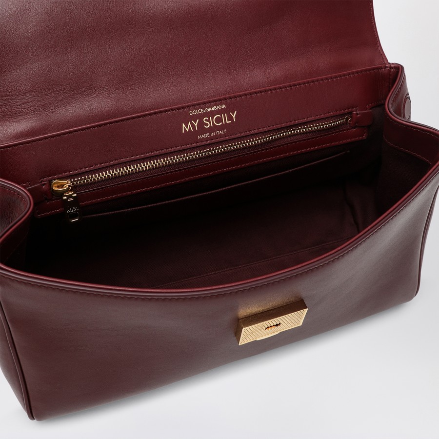 ハンドバッグ Dolce&Gabbana Medium Burgundy Sicily Hand Bag Sicily Medium leather tote bag in burgundy - Dolce Gabbana