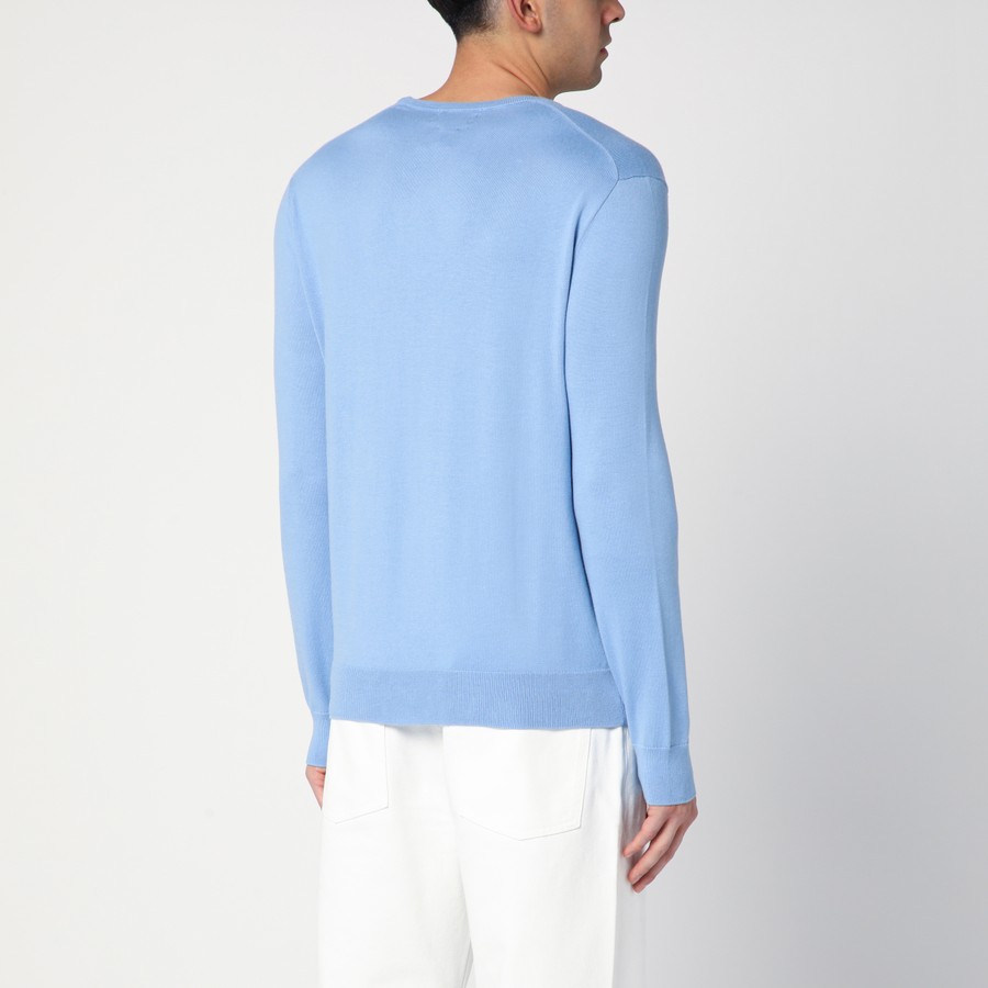 【送料&関税込】Polo Ralph Lauren Light Blue Cotton Knitwear Polo Ralph Lauren Light blue cotton jumper | TheDoubleF