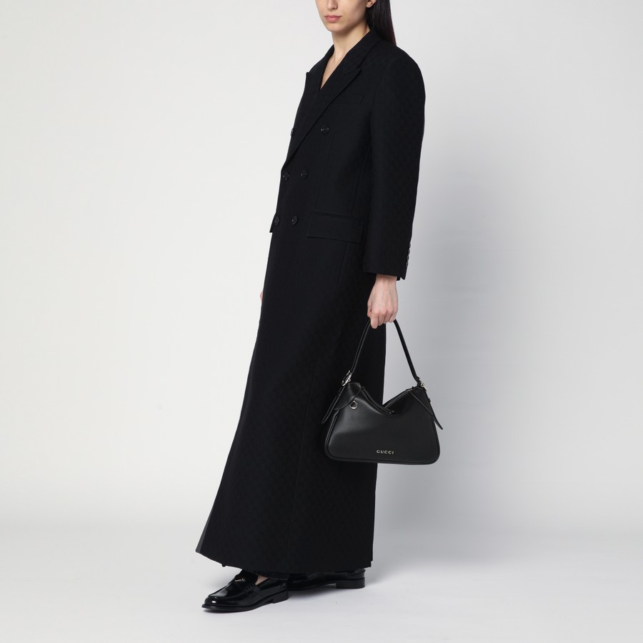 トートバッグ GUCCI Women Shoulder Bags 815216AAEC2 1000 BLACK GUCCI GG Emblem medium black shoulder bag | TheDoubleF
