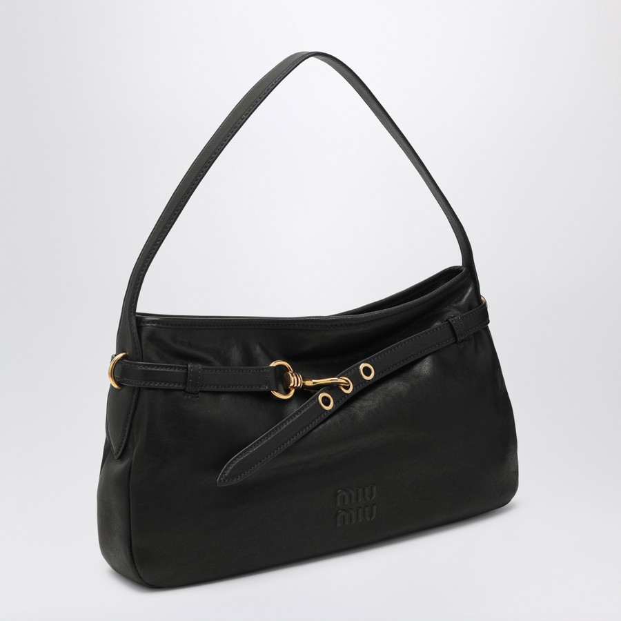 ハンドバッグ MIU MIU 5BC182_2BBL_F0NBL AVENTURE BAG SMALL Black Aventure Nappa Leather Bag | Miu Miu