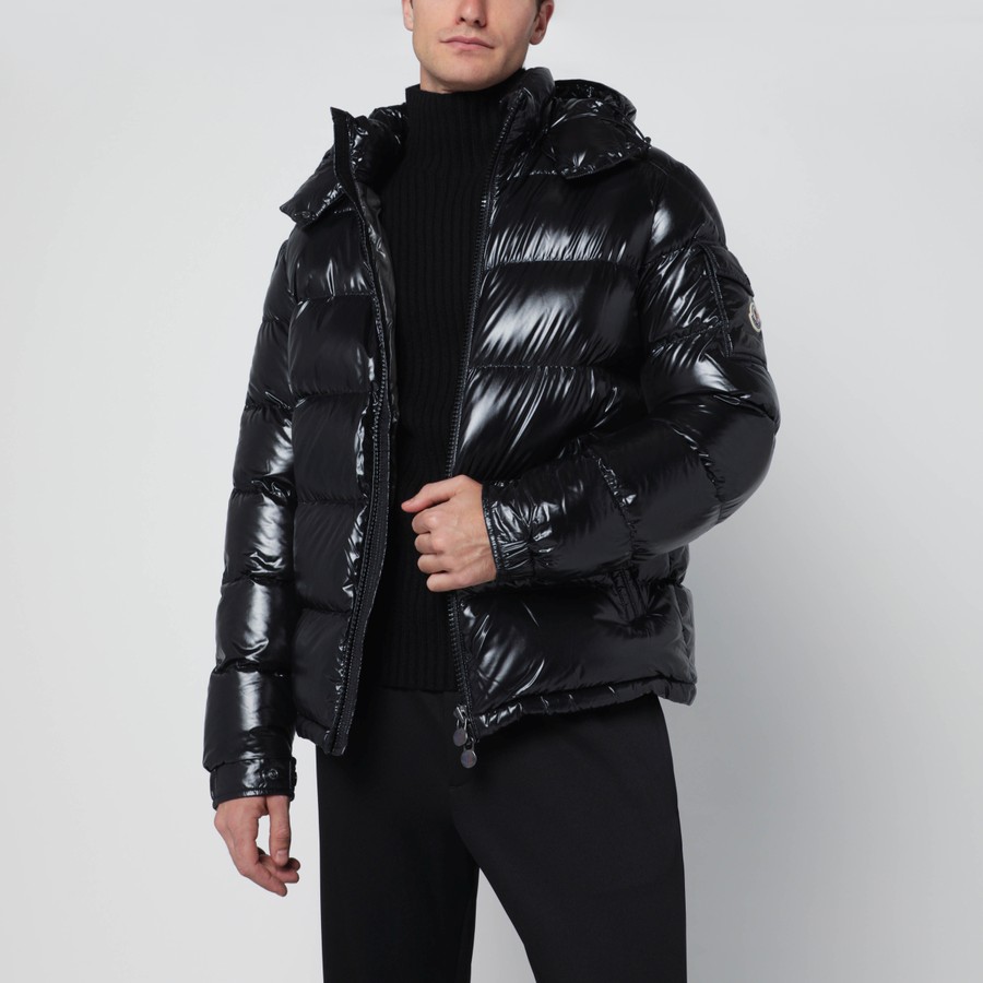 Moncler Black Moncler Maya down jacket in nylon laqué