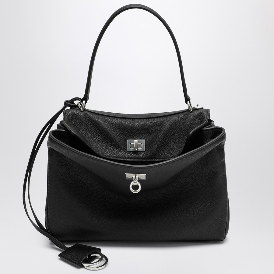 Balenciaga Smooth black calfskin Small Rodeo bag | TheDoubleF