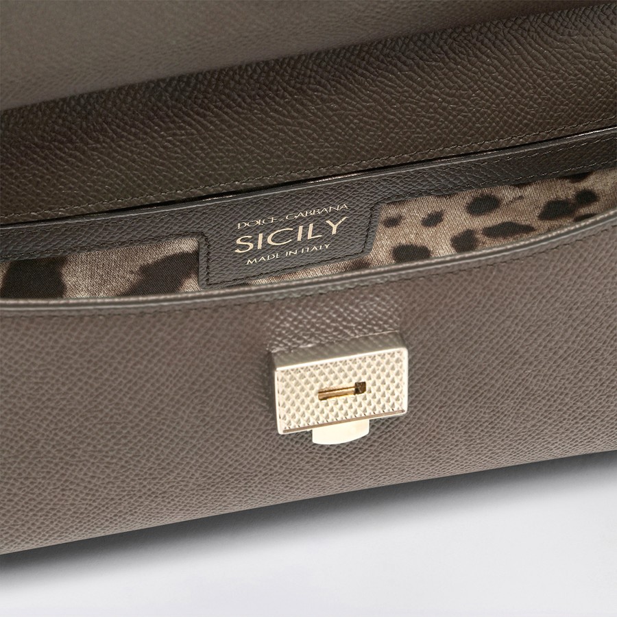 【関税＆送料込み】Dolce & Gabbana Small Mud-Coloured Sicil Dolce&Gabbana Small mud-coloured Sicily handbag | TheDoubleF