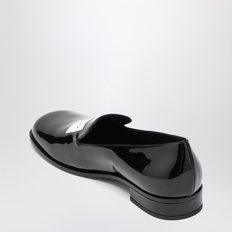 Givenchy Black patent leather tuxedo loafers | TheDoubleF