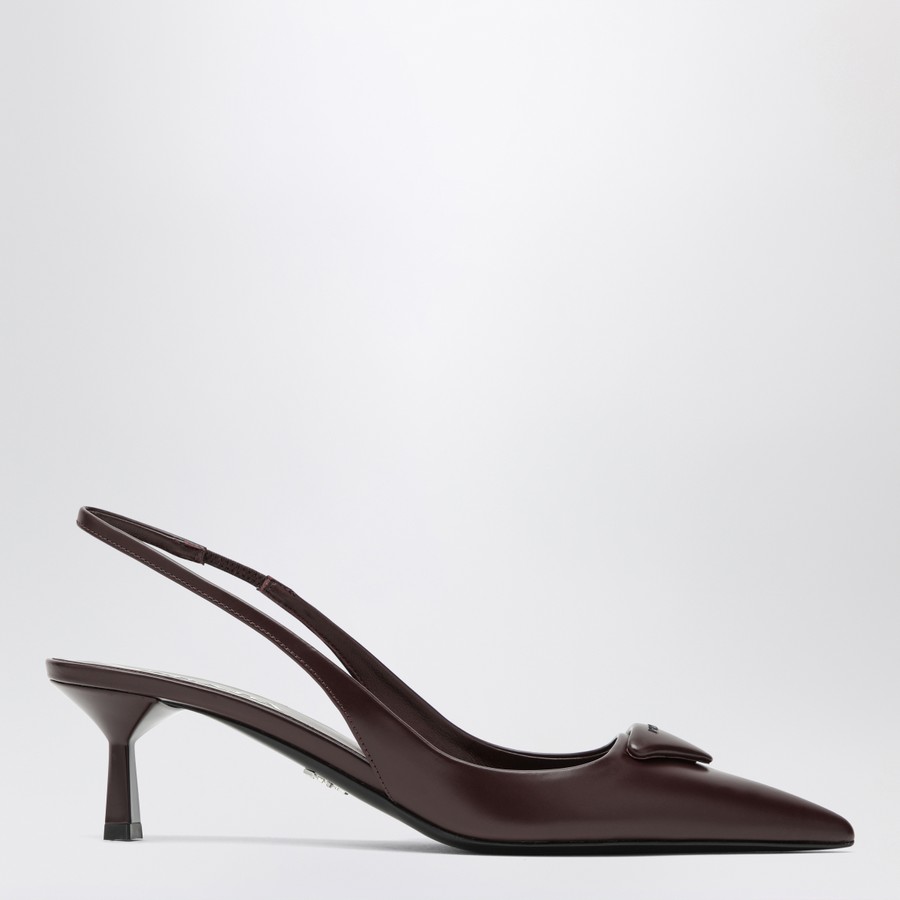 サンダル・ミュール PRADA FW25 DECOLLETE (1I901MFDD75055 F0007) Prada - Argento Silver Metallic Ankle Strap Sandal, 85mm