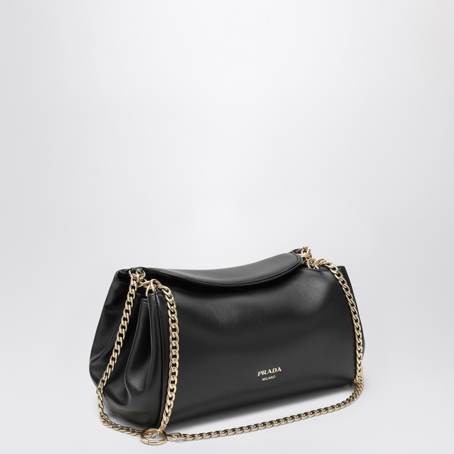 ショルダーバッグ・ポシェット PRADA SMALL BLACK NAPPA TUMULT BAG Prada Small black Nappa tumult bag | TheDoubleF