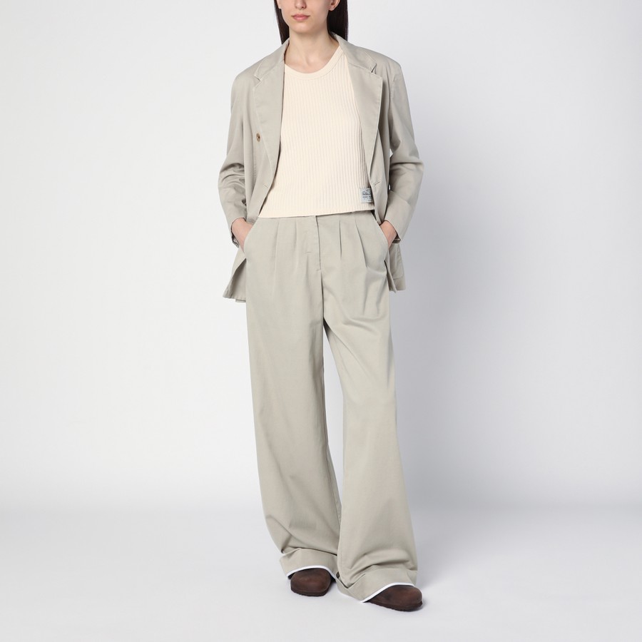 ジャケット PALM ANGELS BEIGE DOUBLE-BREASTED COTTON JACKET Palm Angels Beige double-breasted cotton jacket | TheDoubleF