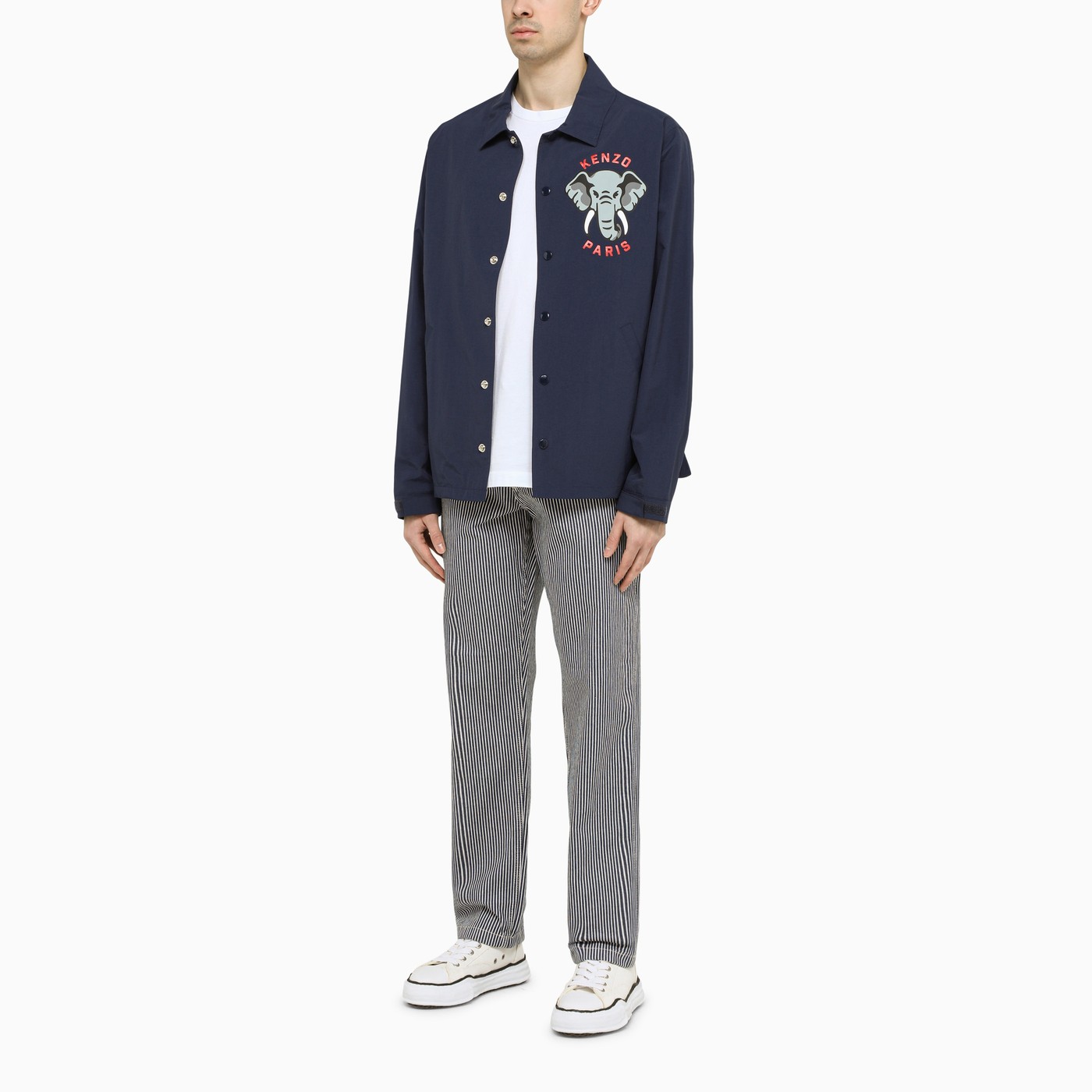 KENZO Light blue jacket with print TheDoubleF