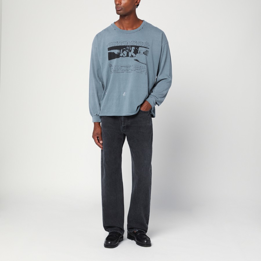 Enfants Riches Déprimés Boy in Chains blue vintage-effect T