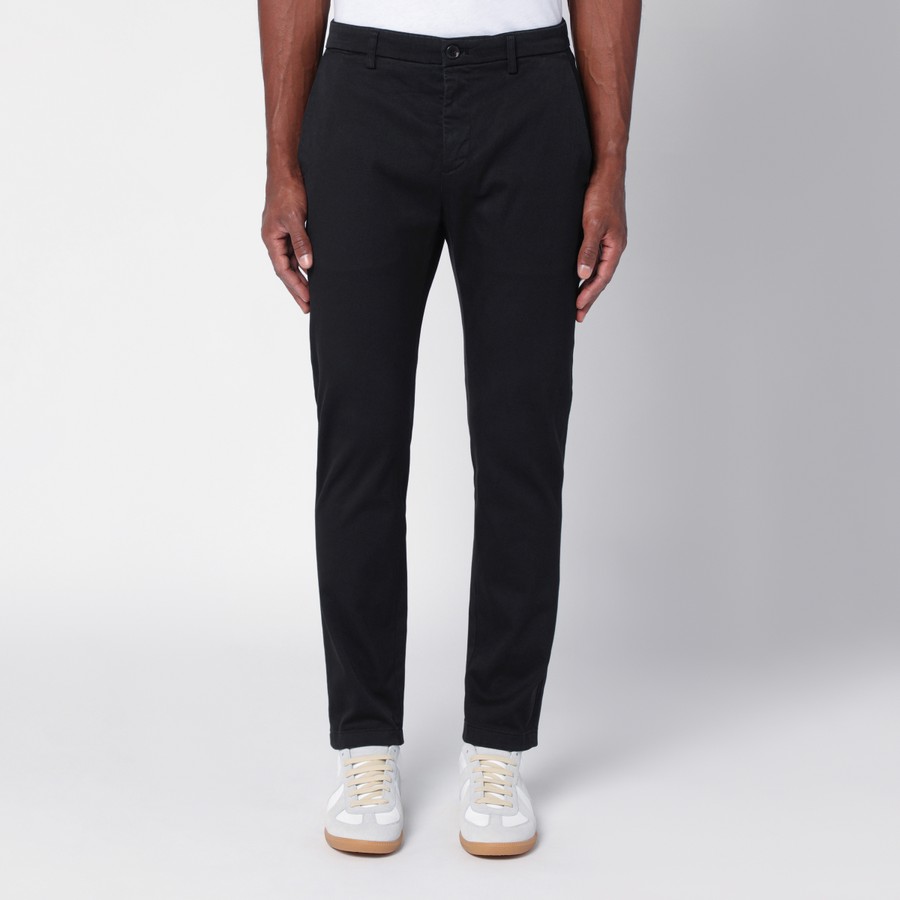 ボトムスその他 DEPARTMENT 5 Wide black cotton pants DEPARTMENT 5 Black cotton trousers | TheDoubleF
