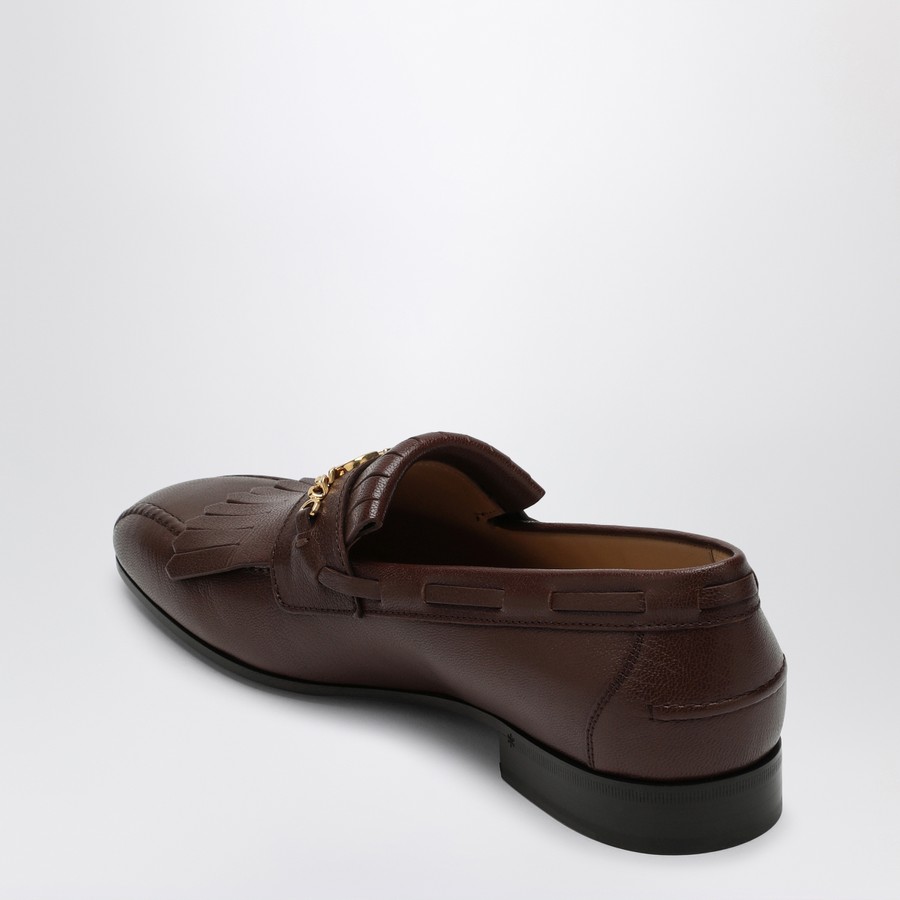 VALENTINO GARAVANI モカシン Valentino Garavani Moccasin Vlogo Signature coffee color