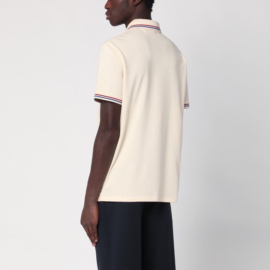 Valentino Butter coloured cotton polo shirt | TheDoubleF