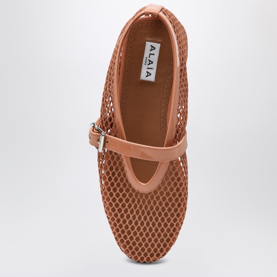 バレエシューズ ALAIA MESH BALLERINA SHOES BLUSH COLOUR Alaïa Mesh ballerina shoes Blush colour | TheDoubleF