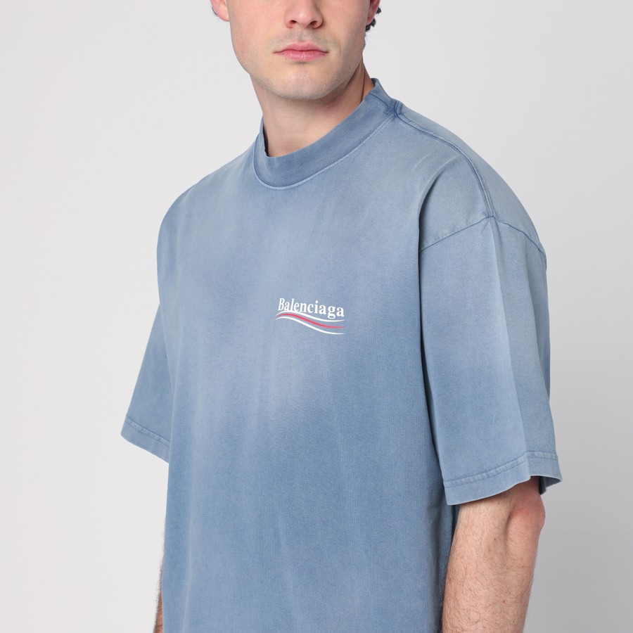 Tシャツ・カットソー Balenciaga Faded Blue Political Campaign T-Shirt Balenciaga Faded blue Political Campaign T-shirt | TheDoubleF