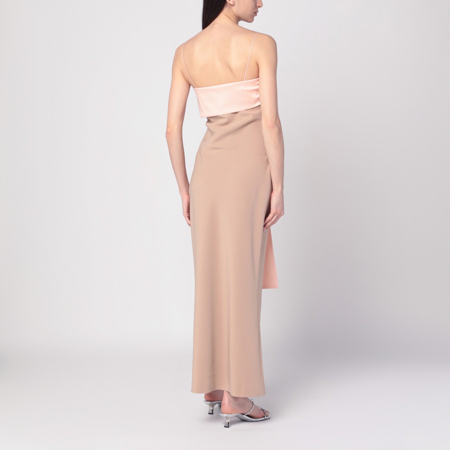 ワンピースその他 BERNADETTE Beige/pink Bart dress with oversized bow BERNADETTE Beige/pink Bart dress with oversized bow | TheDoubleF