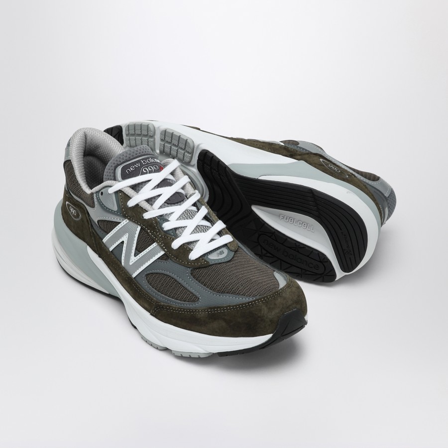 New Balance Low Made in USA 990v6 olive green trainer