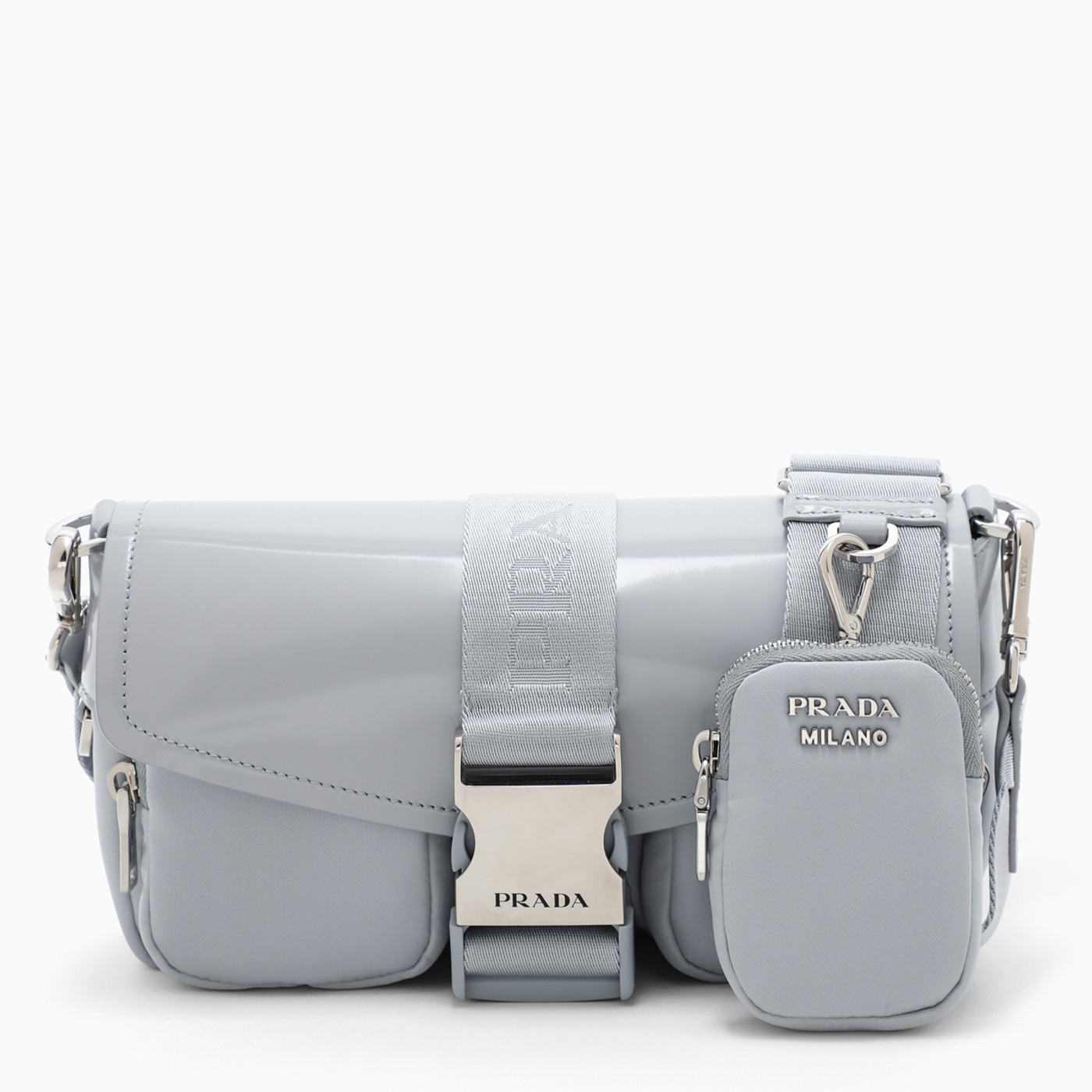 prada grey crossbody bag