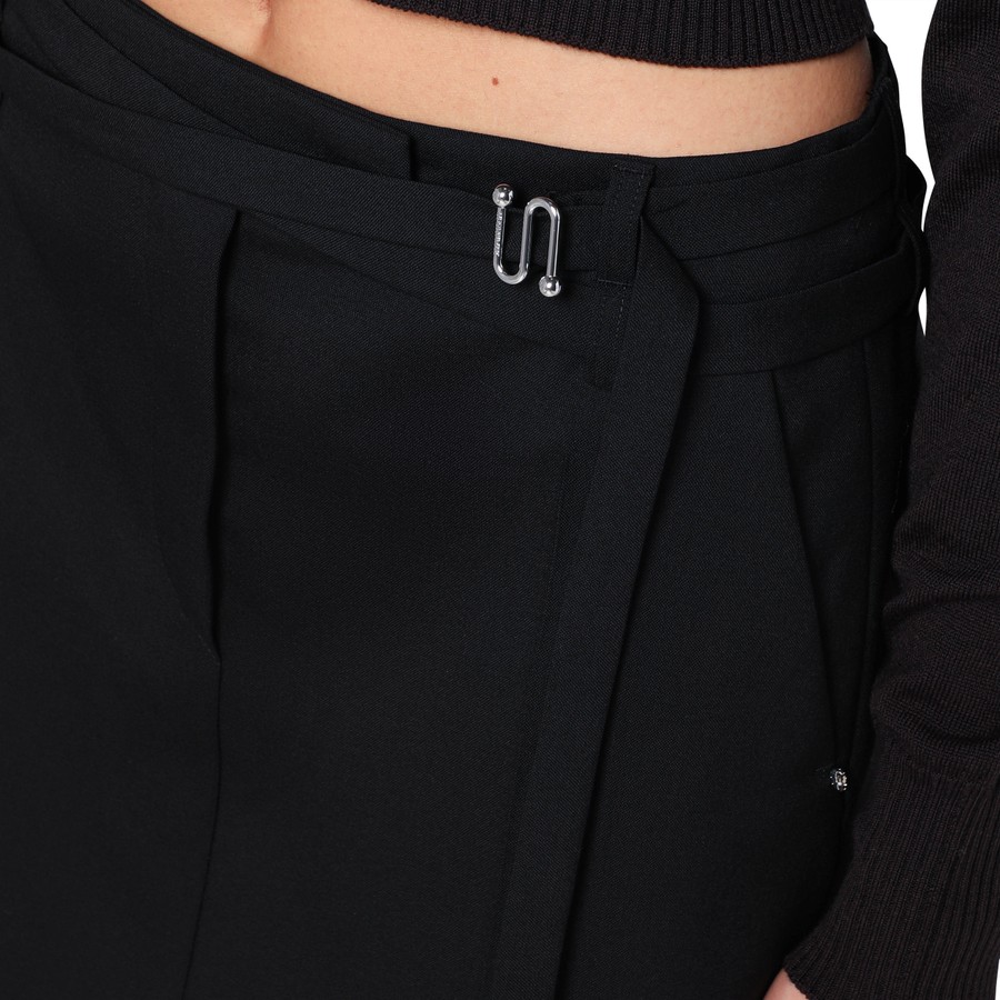 ミニスカート Sportmax Black Mini Skirt In Wool Sportmax Black mini skirt in wool | TheDoubleF