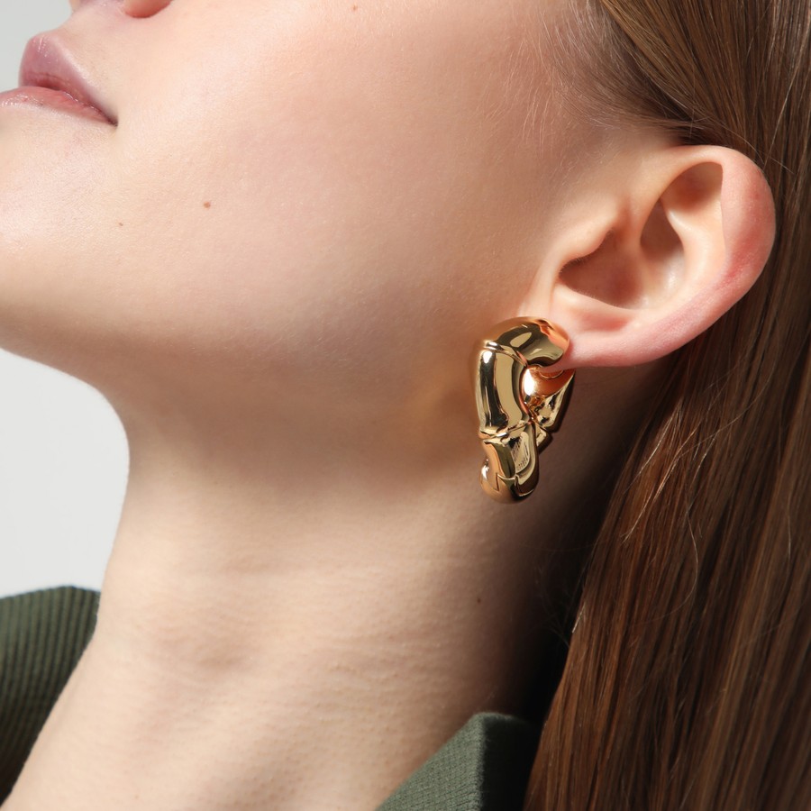 【GUCCI】Bamboo earrings gold Gucci 18k Yellow Gold Bamboo Earring - Jewelry | Manfredi Jewels