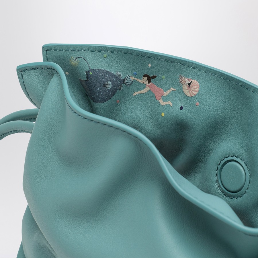 ショルダーバッグ・ポシェット LOEWE Flamenco clutch mini squid bag Loewe Light blue Flamenco Squid mini clutch | TheDoubleF