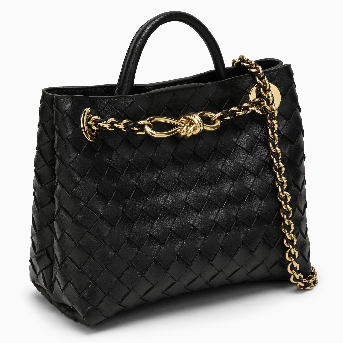 Bottega Andiamo black small bag with chain TheDoubleF
