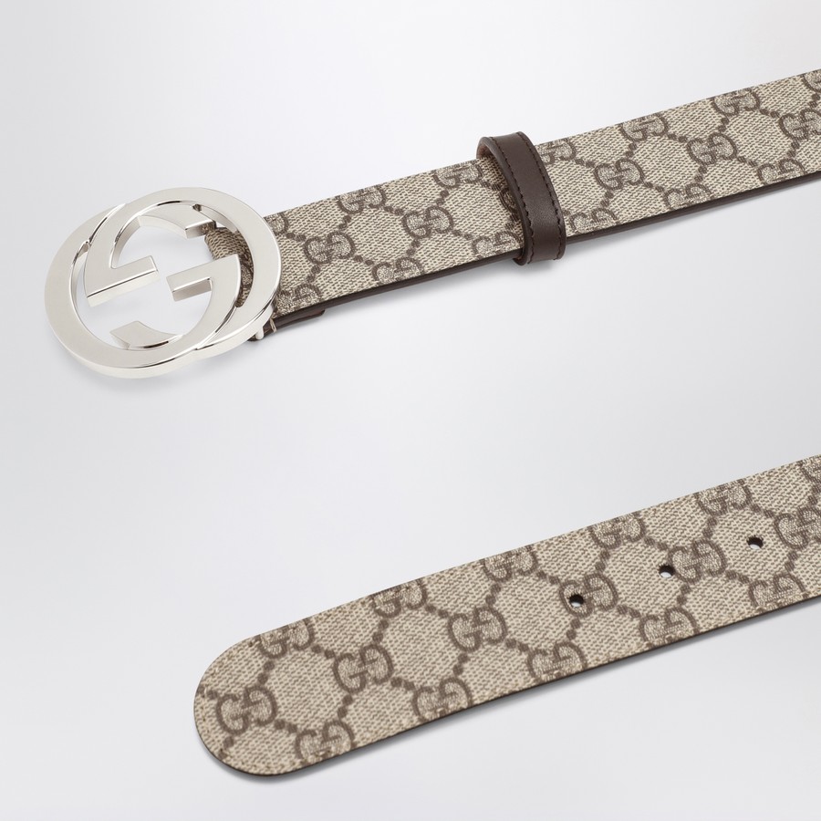 GUCCI★Gg supremeファブリックレザーベルト Gucci Gg Supreme Fabric Belt | italist