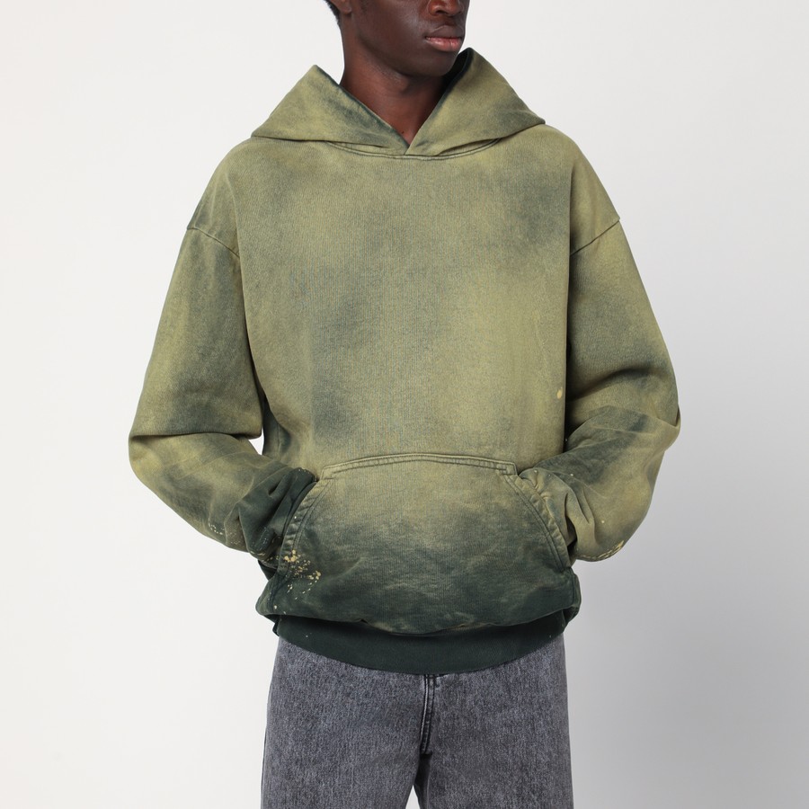 Basketcase Gallery Green/yellow gradient hoodie | TheDoubleF