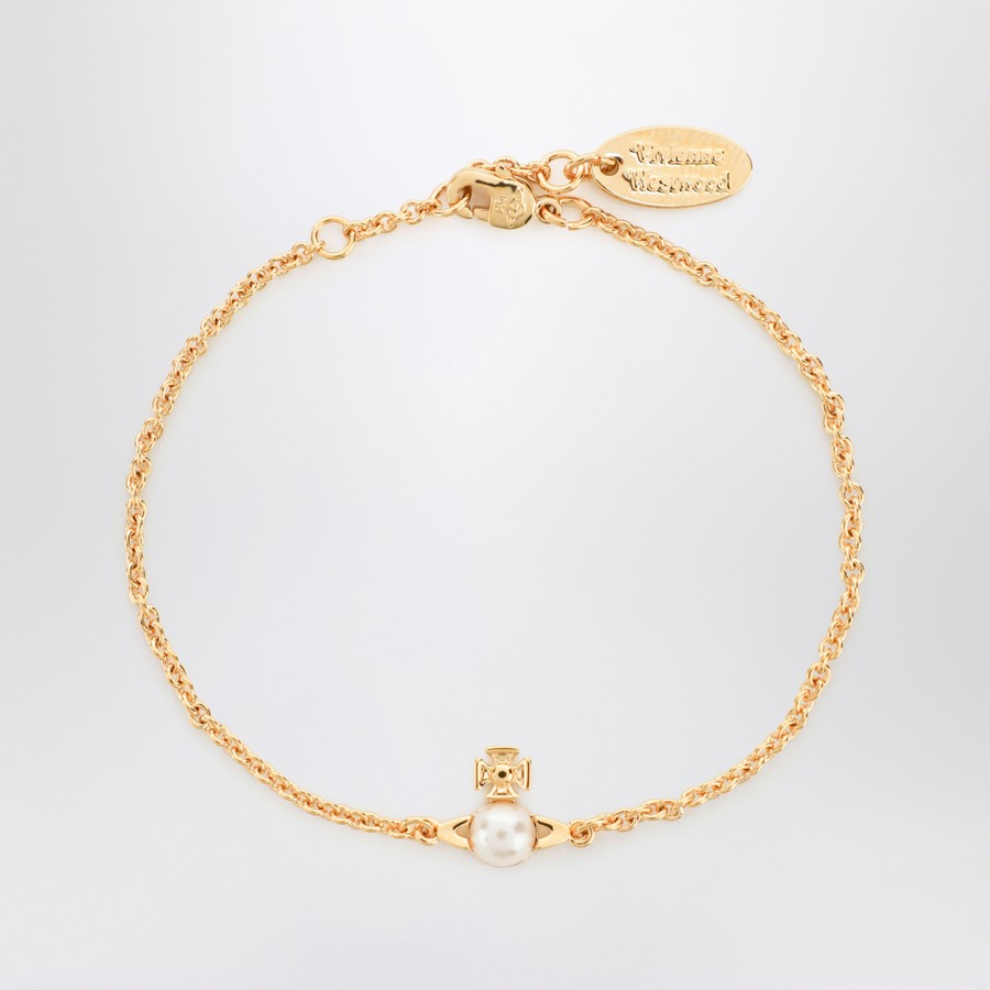 ブレスレット Vivienne Westwood Gold Balbina Bracelet With Pearl Vivienne Westwood Gold Balbina bracelet with pearl | TheDoubleF