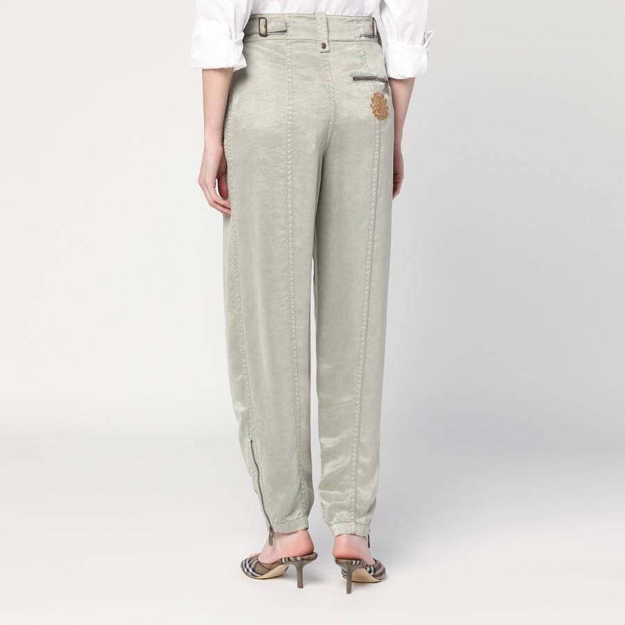 ボトムスその他 Burberry Trousers with B Shield emblem in lyocell Trousers with B Shield emblem in lyocell – Lord & Taylor