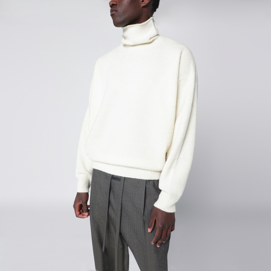 Maglione Dolcevita Bianco Dolcevita Lana Uomo Maglione Dolcevita