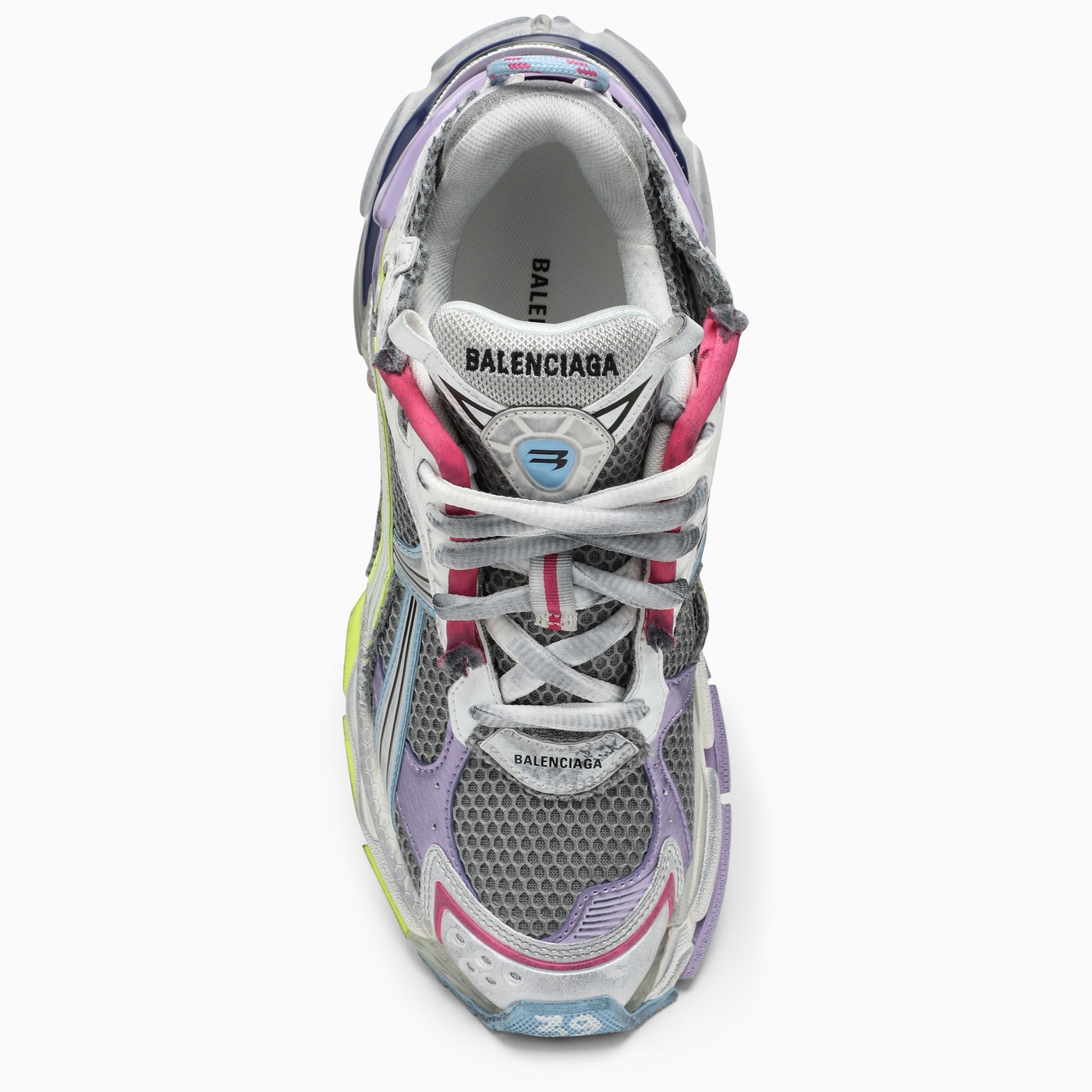 balenciaga multicoloured track trainers