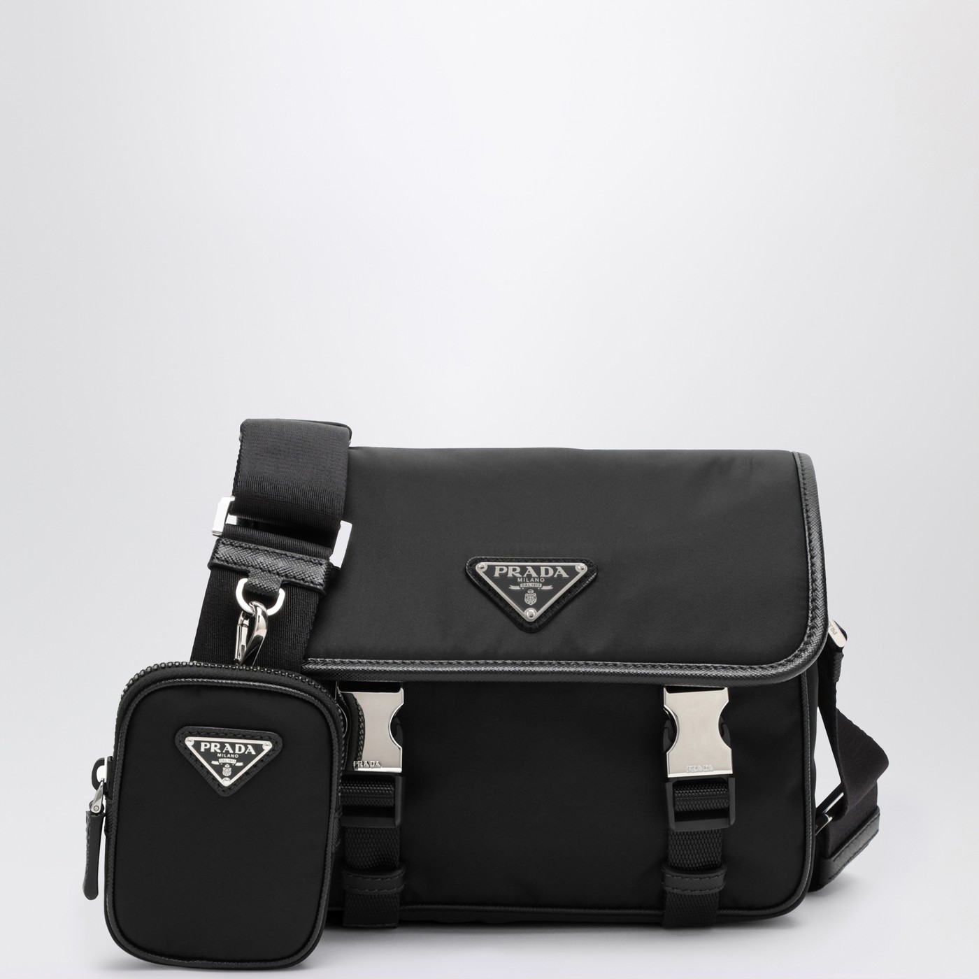 Prada Black Re-Nylon shoulder bag | TheDoubleF