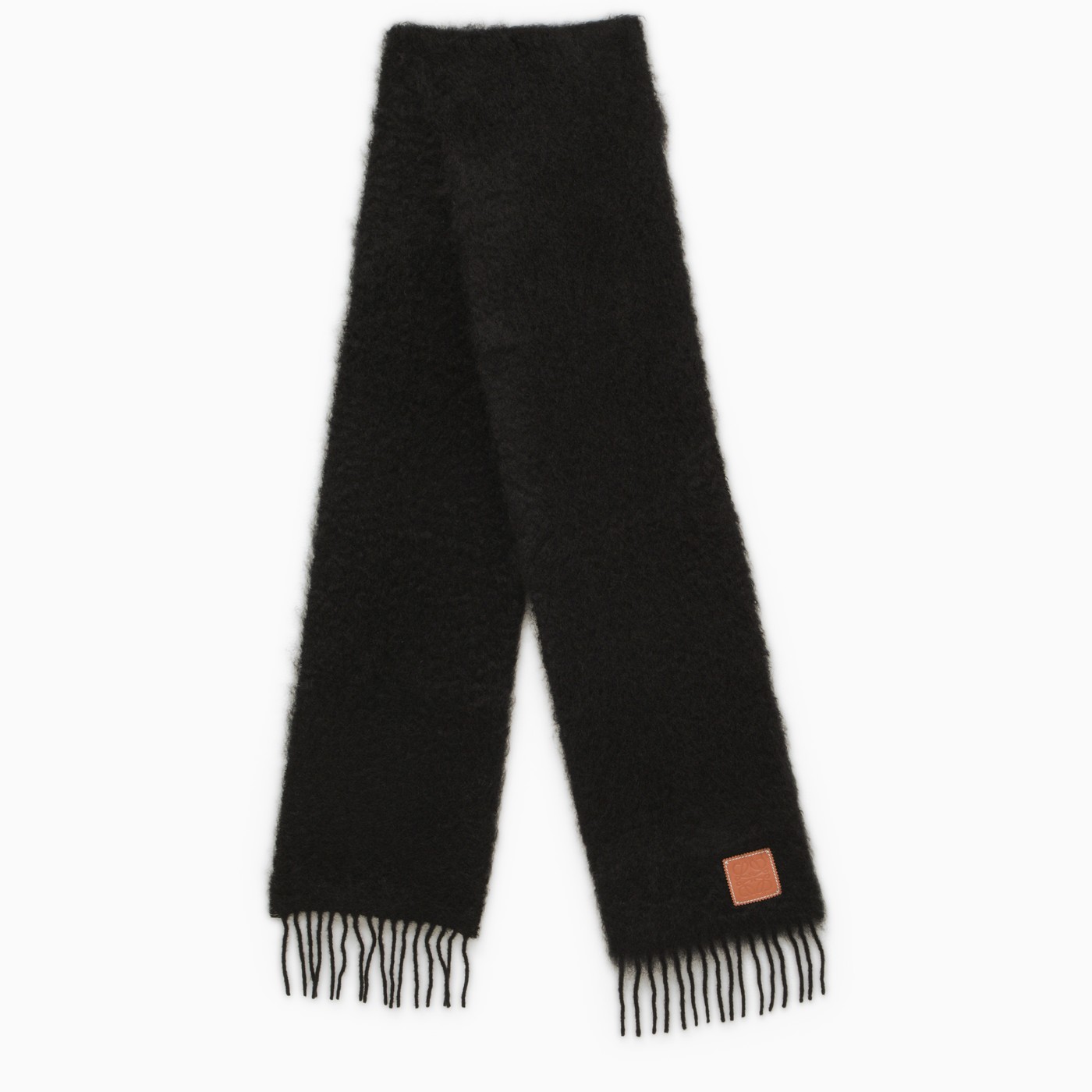 Loewe Black Mohair Scarf TheDoubleF loewe-black-mohair-scarf-thedoublef