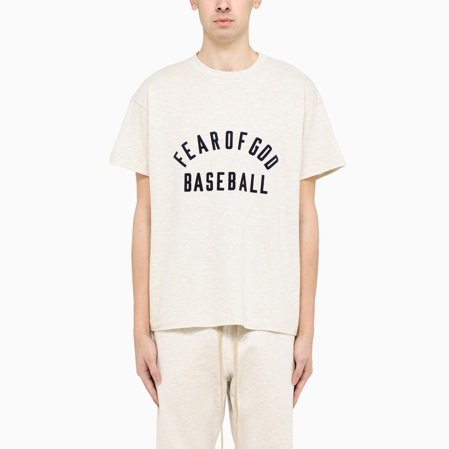Fear of god cream t shirt Clearance