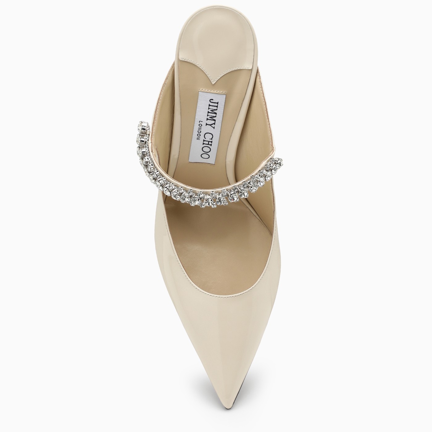 Jimmy Choo Cream Bing pumps with crystals TheDoubleF
