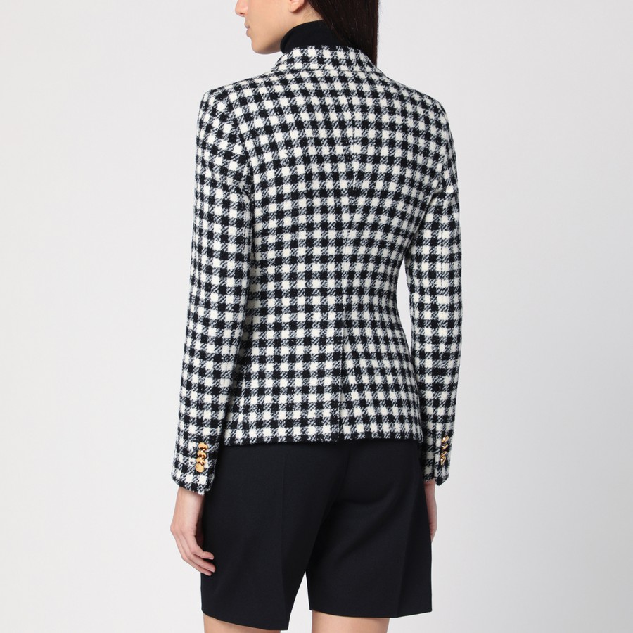 ジャケット Tagliatore Black/white double-breasted checked jacket Tagliatore Black/white double-breasted checked jacket