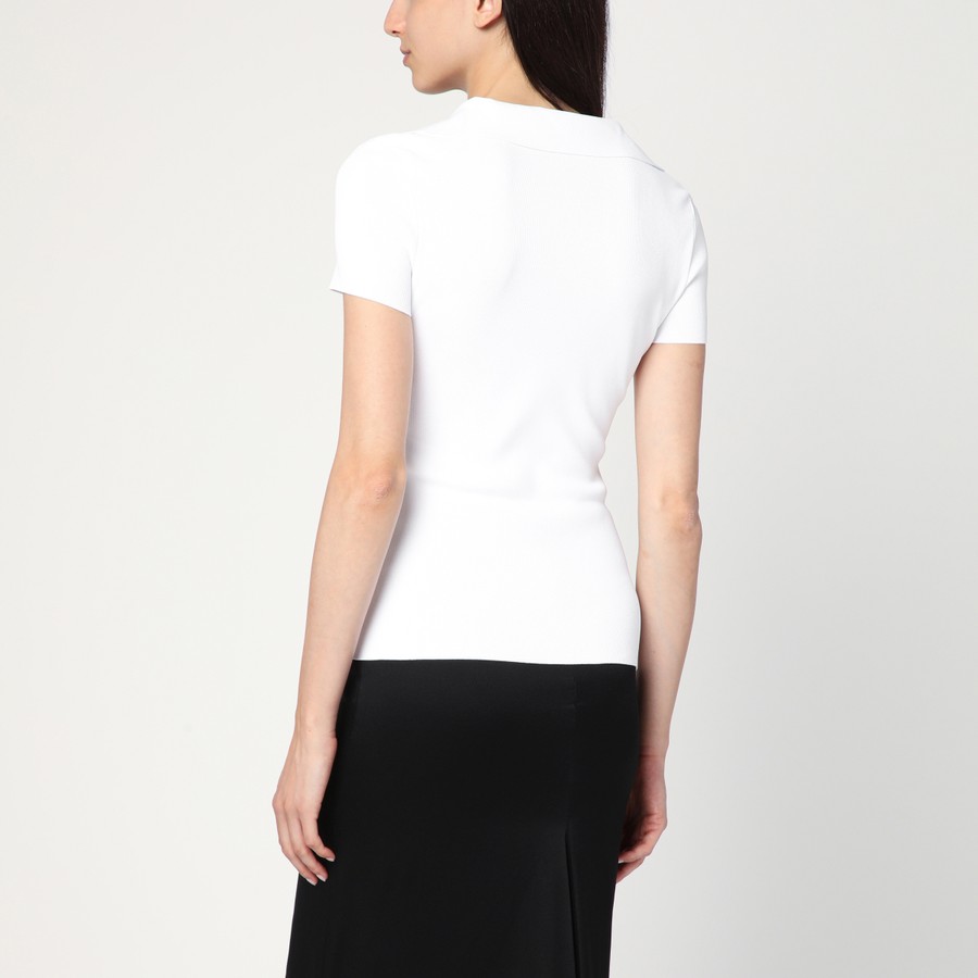 Tシャツ・カットソー BALENCIAGA Woman T-Shirt White 835501T5231 9040 Balenciaga White short-sleeve Nano BB tank top | TheDoubleF