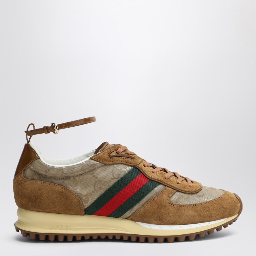 スニーカー GUCCI SNEAKER (840291AAEZM 9559) GUCCI Sneaker Re-Motion light brown | TheDoubleF