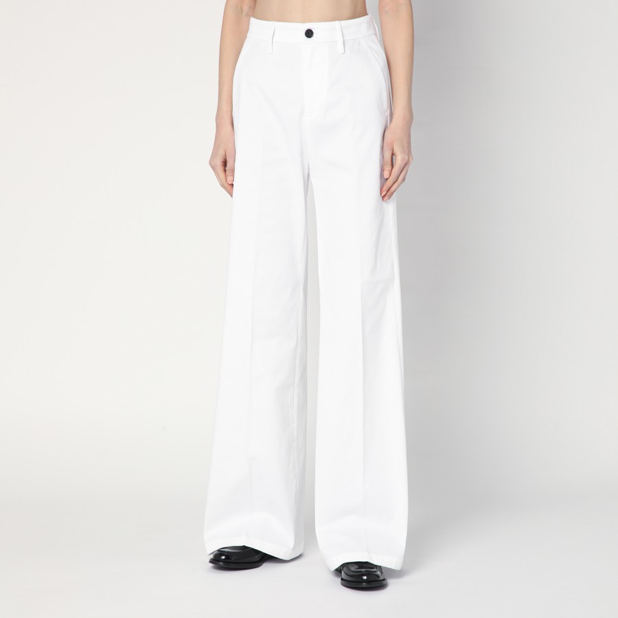 ボトムスその他 DEPARTMENT 5 Misa white cotton wide trousers DEPARTMENT 5 Misa white cotton wide trousers | TheDoubleF
