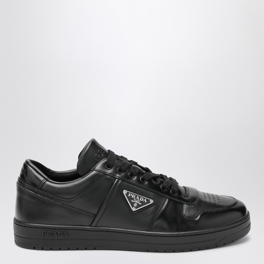 Prada Black leather Downtown sneakers | TheDoubleF
