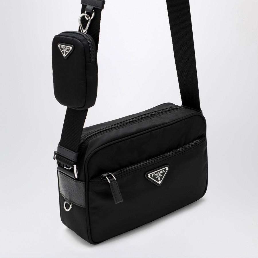 Prada Black Re-Nylon crossbody bag | TheDoubleF