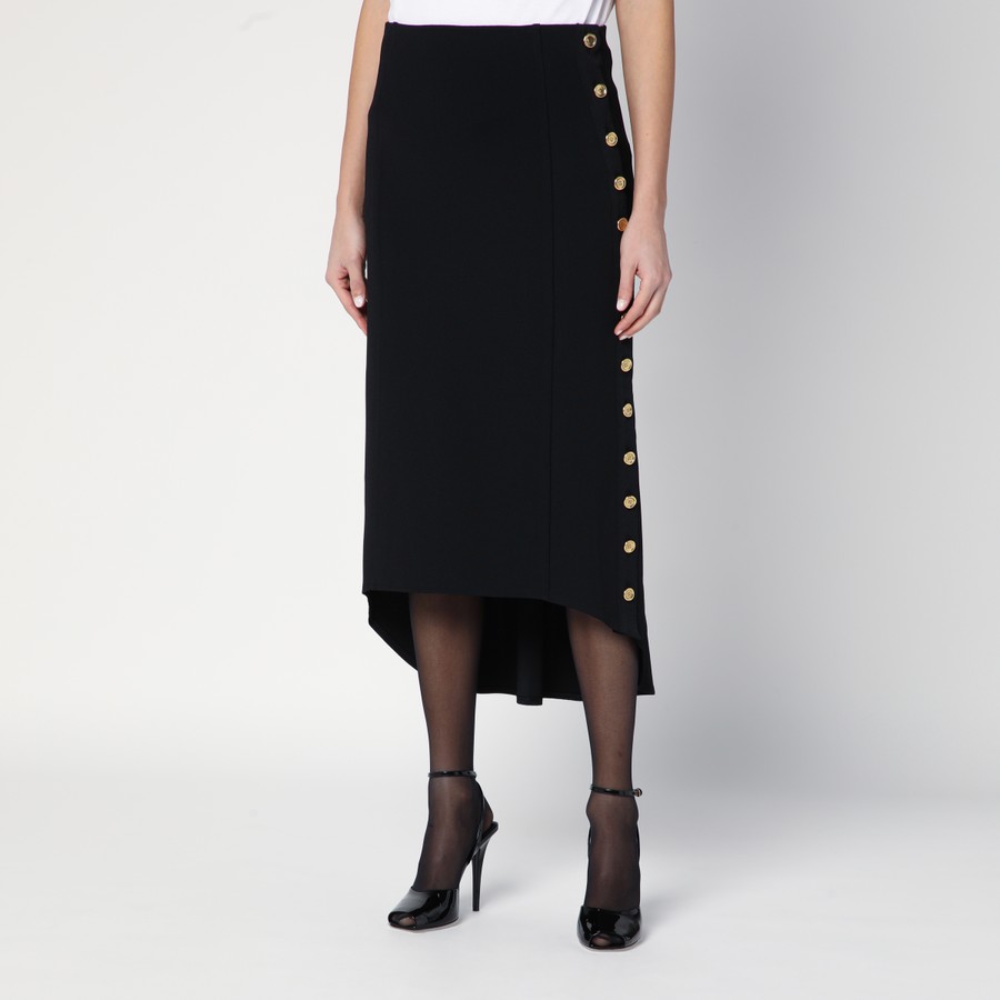 【関税＆送料込み】Givenchy Milan Stitch Skirt With Buttons Givenchy Black Milan stitch skirt with buttons | TheDoubleF
