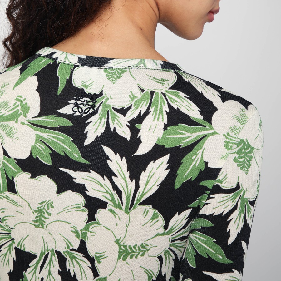 ワンピースその他 Loewe Dress with floral print in silk and cotton Loewe Dress with floral print in silk and cotton | TheDoubleF