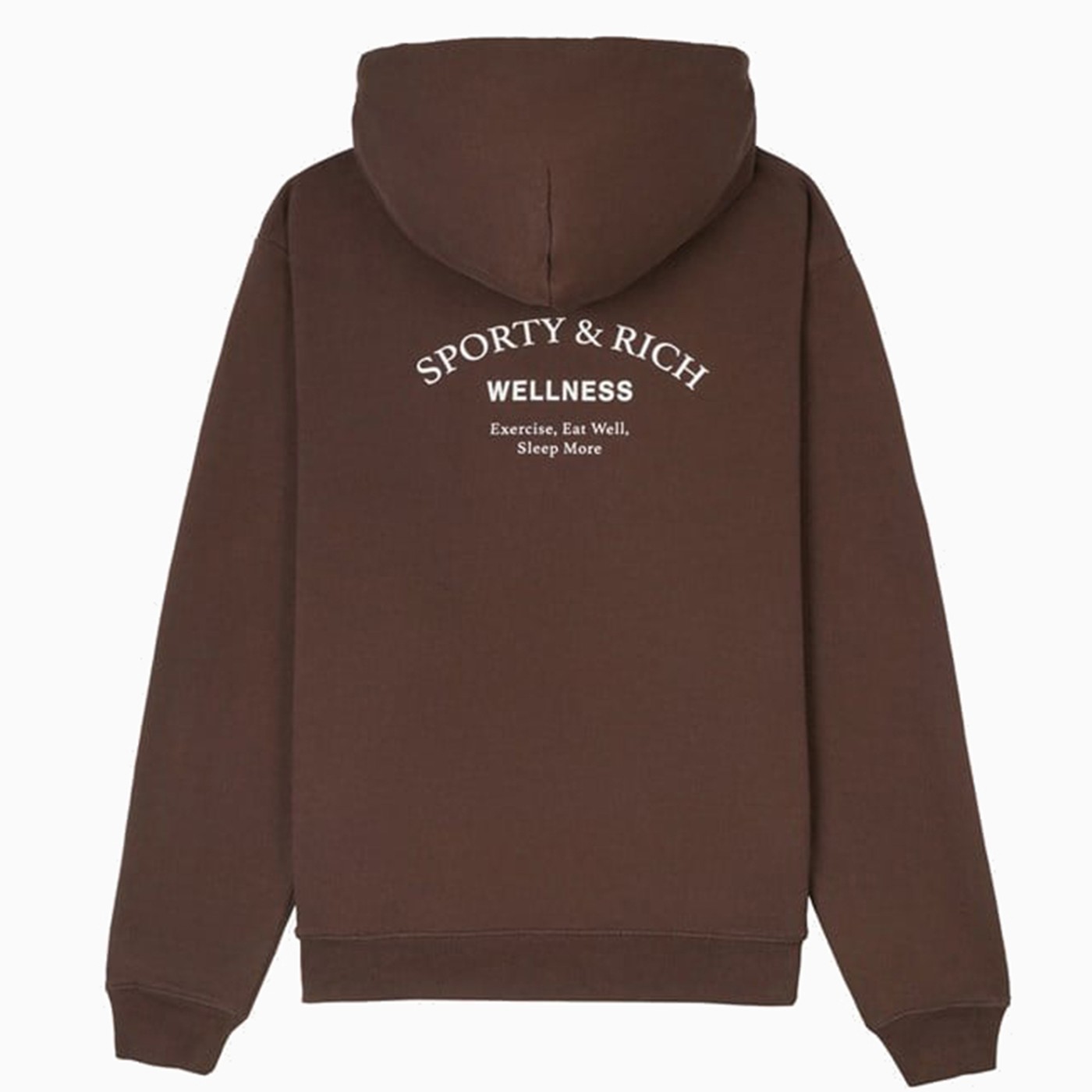 Sporty & Rich Wellness brown hoodie TheDoubleF