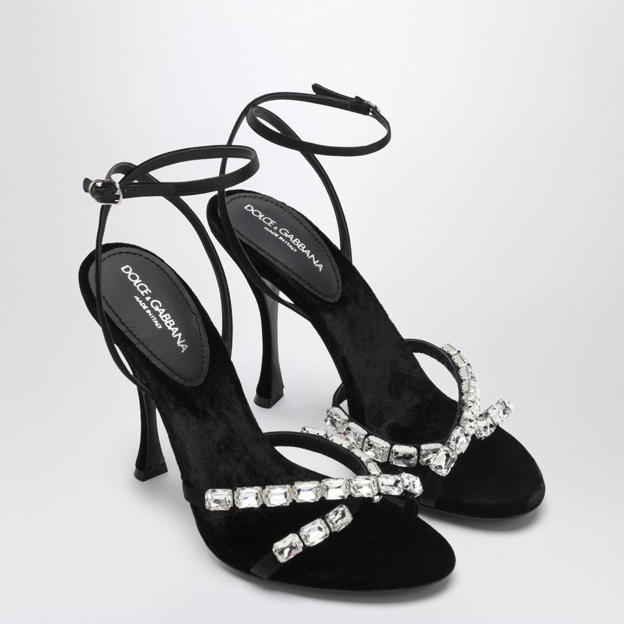 サンダル・ミュール DOLCE  GABBANA Women Sandals CR1821A6I68 8S488 BLACK Dolce & Gabbana - Satin sandals black - The Corner
