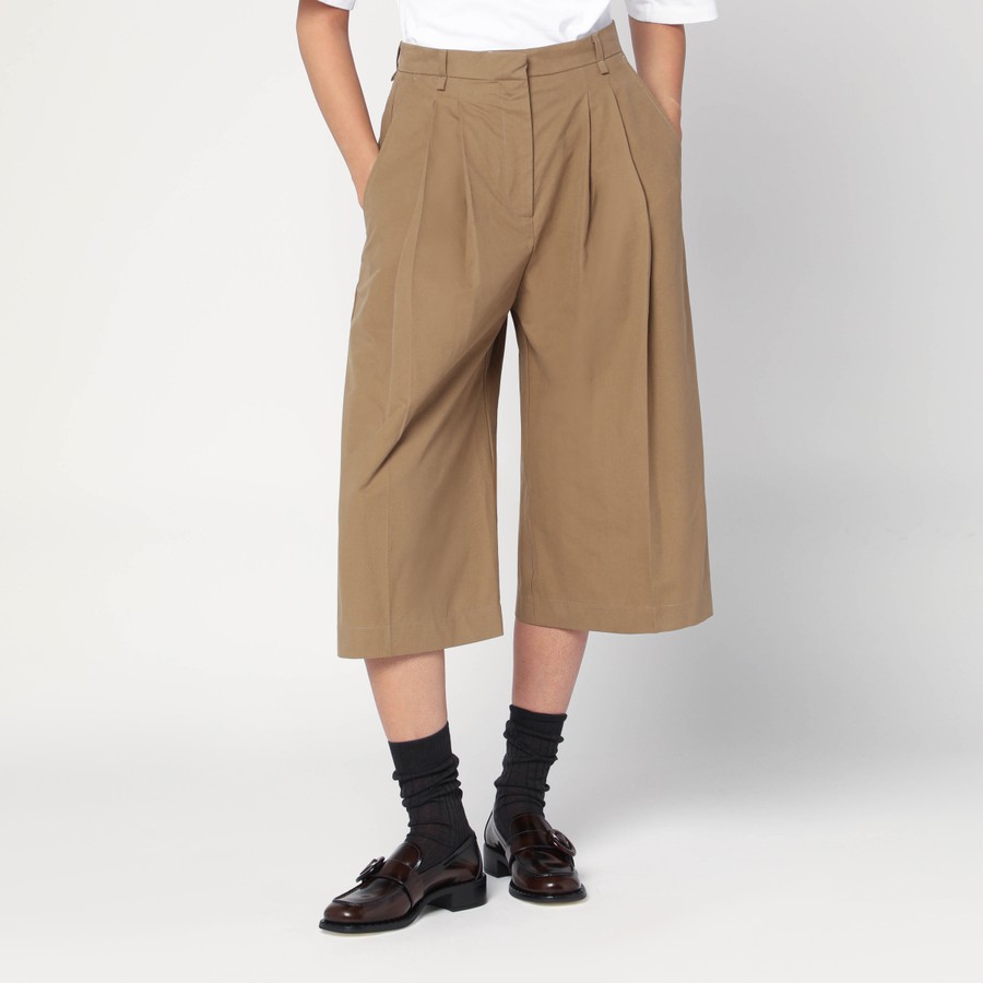 ショートパンツ MKDT Studio Long beige bermuda shorts Pennie MKDT Studio Long beige bermuda shorts Pennie | TheDoubleF