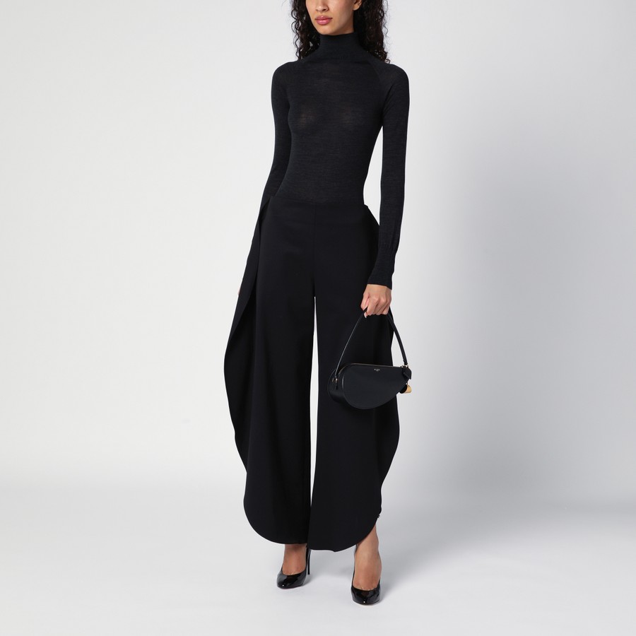 セットアップ ALAIA EBENE BLACK WOOL SECOND SKIN BODYSUIT Alaïa Ebene Black wool second skin bodysuit | TheDoubleF