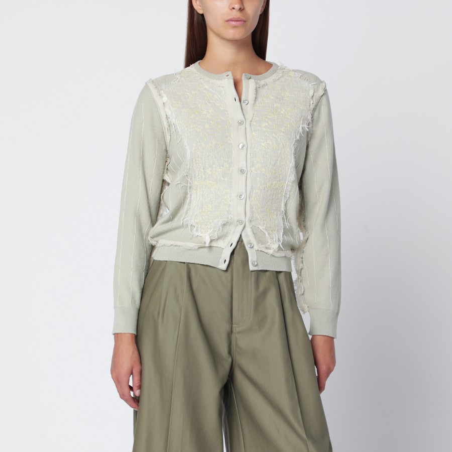トップス Maison Margiela 15SS Panelled Cardigan-M Maison Margiela - Reversible Knitted Zip up Cardigan | HBX