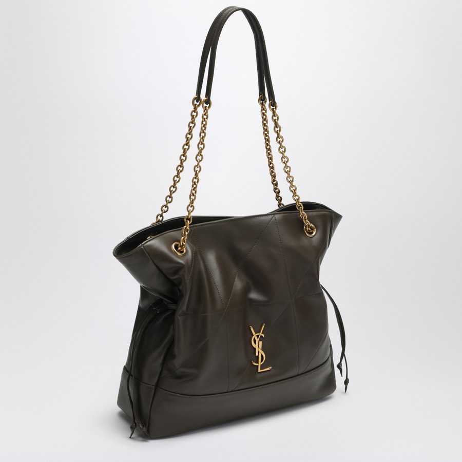 トートバッグ SAINT LAURENT BROWN LEATHER SHOPPING BAG JAMIE Jamie 4.3 Medium suede tote bag in brown - Saint Laurent